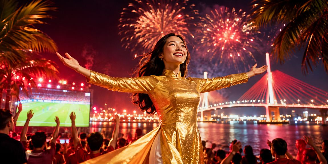 Người chơi cá cược bóng đá tại Cần Thơ trong trang phục truyền thống áo dài